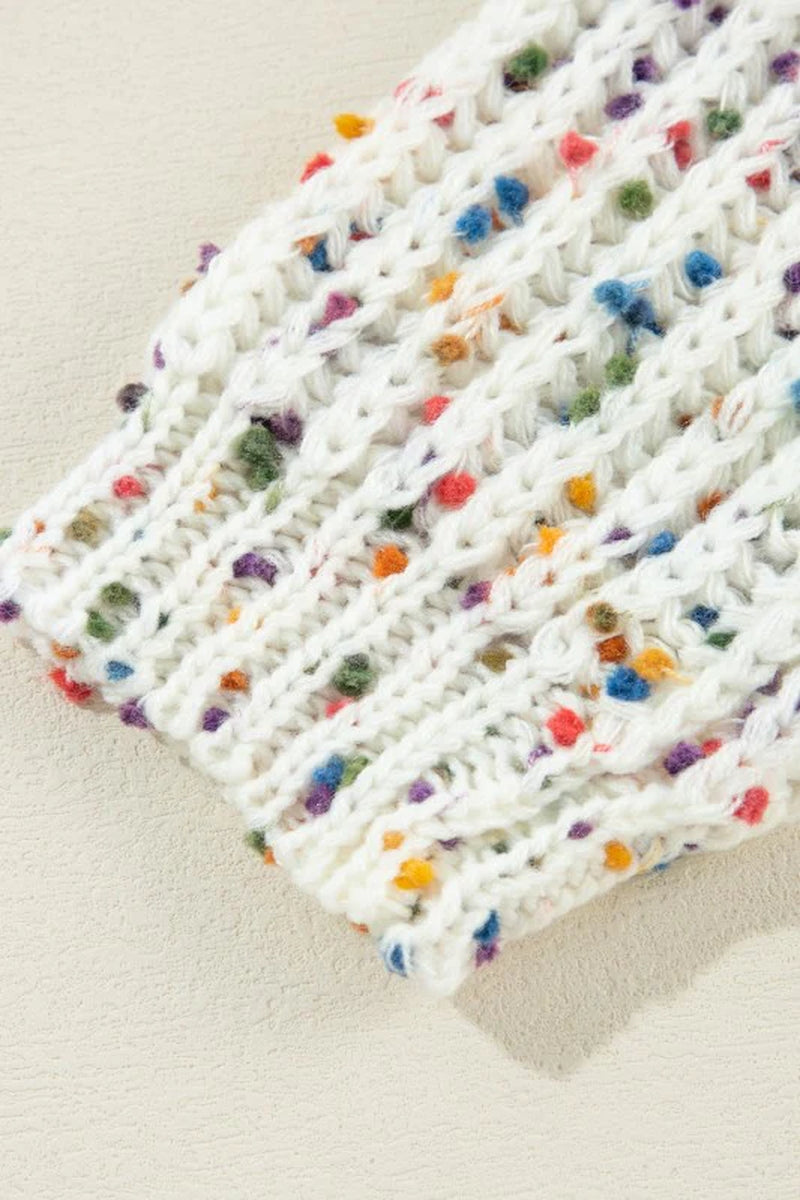 Scarlett Confetti Reversible Twist Sweater