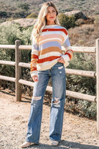Colorblock Stripe Sweater