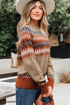Aztec Colorblock Sweater