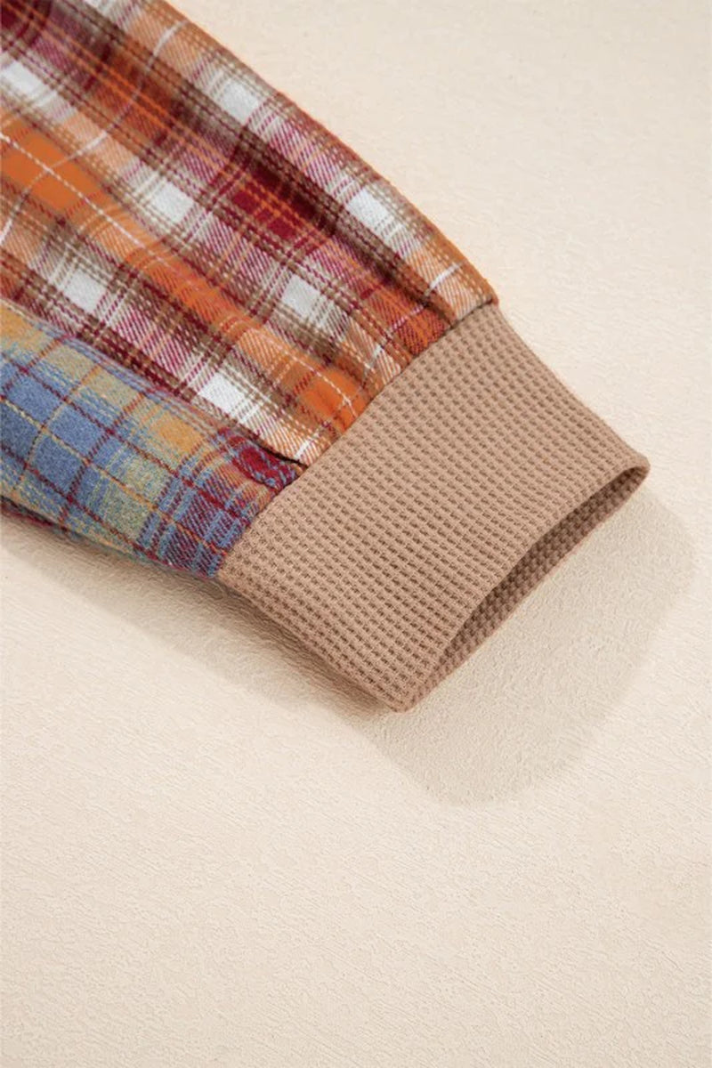 Waffle Stripe Henley Top