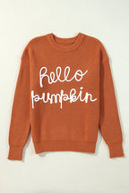 Pumpkin Crewneck Sweater