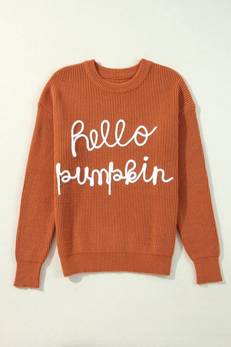Pumpkin Crewneck Sweater