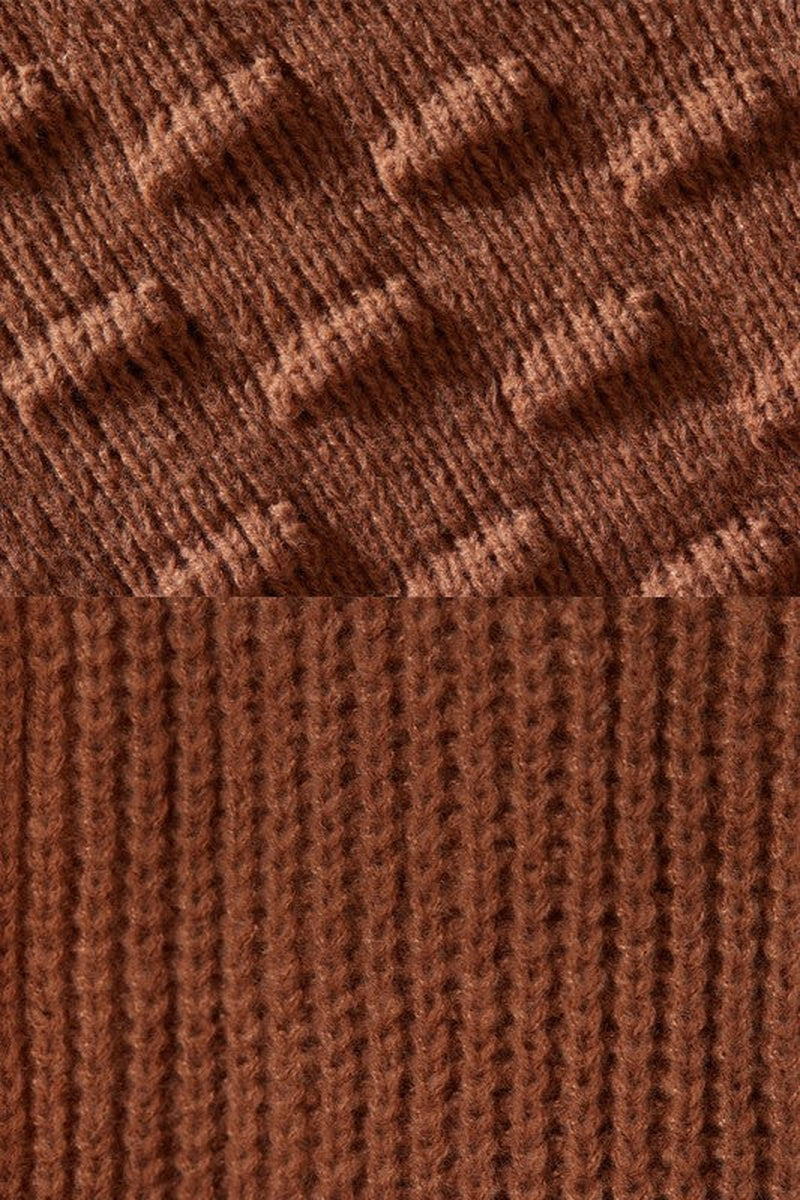 Oversized Pompom Sleeve Cardigan