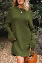 Drop-Shoulder Slouchy Sweater