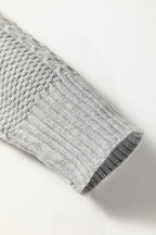 Sofia Ribbed Trim Loose Sweater