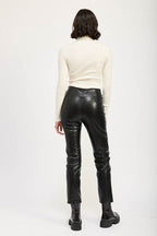 Échelon Leather Trousers