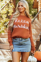 Pumpkin Crewneck Sweater
