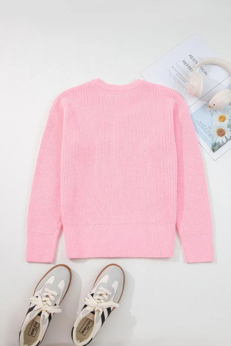 Candy Cane Embroidered Sweater