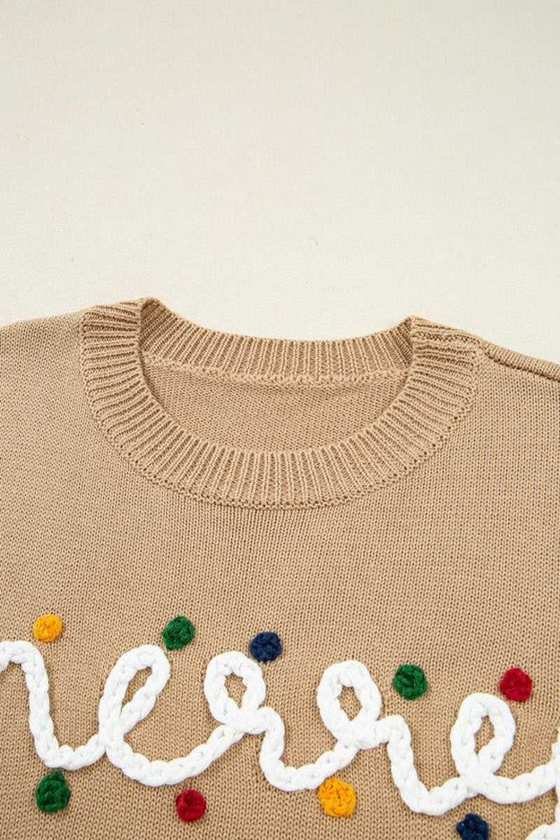Merry Dot Dolman Sweater