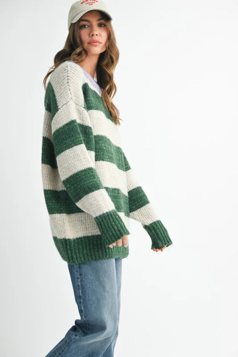 Oversized Striped Sweater