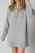 Sofia Ribbed Trim Loose Sweater