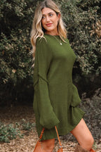Drop-Shoulder Slouchy Sweater