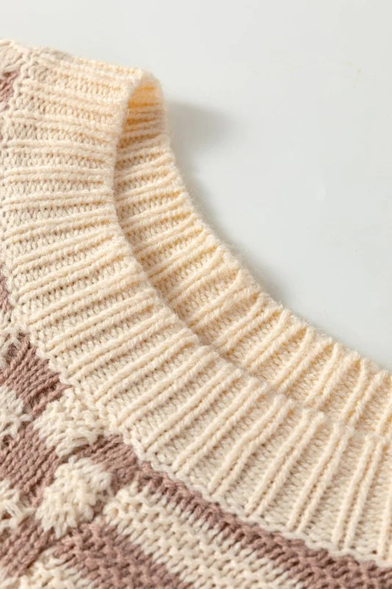 Checker Stripe Sweater