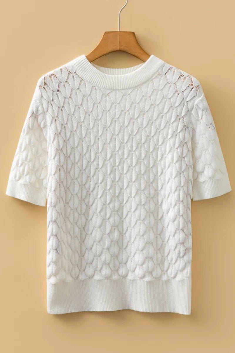 Fish Scale Knit Sweater