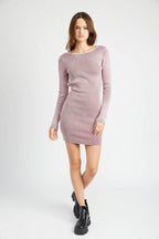 BODYCON MINI DRESS with OPEN BACK