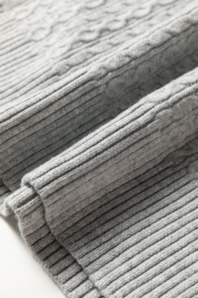 Sofia Ribbed Trim Loose Sweater