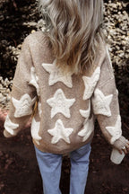 Star Sherpa Cardigan