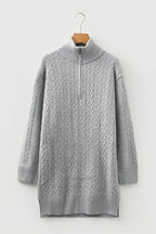 Sofia Ribbed Trim Loose Sweater