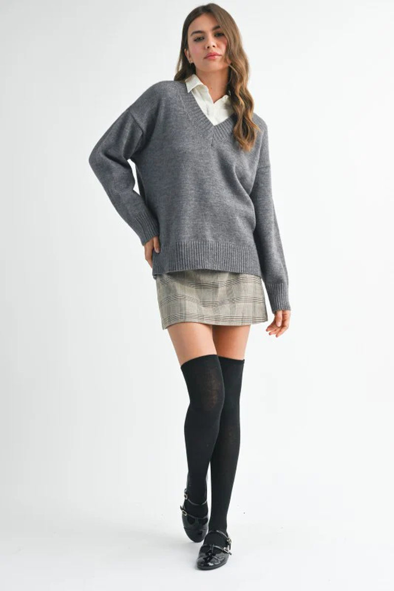 Oversized V-Neck Sweater