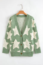 Star Sherpa Cardigan