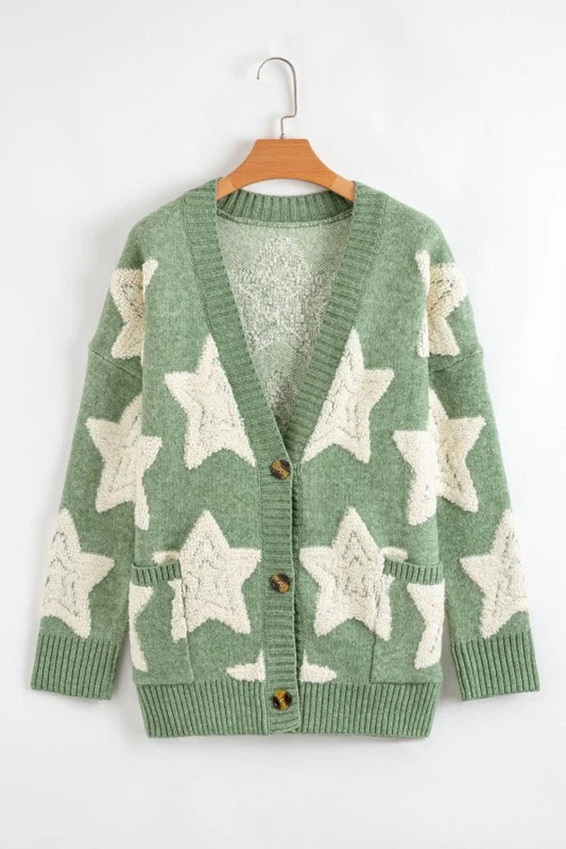Star Sherpa Cardigan