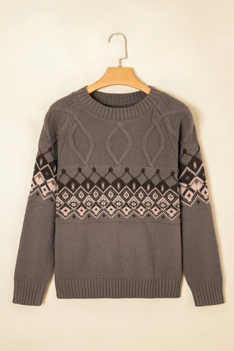 Western Geometric Sweater