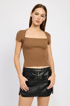 MOTO MINI SKIRT with ZIPPER