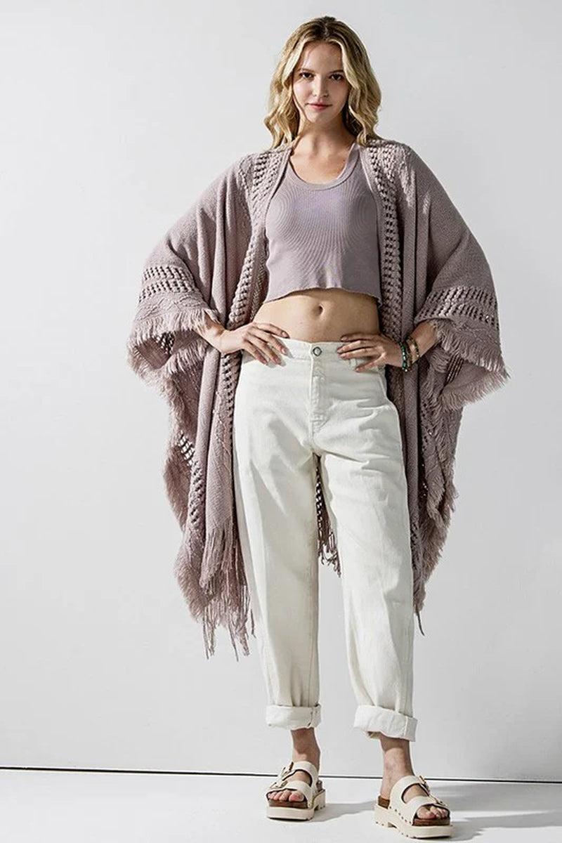 Fringe Ruana Cardigan