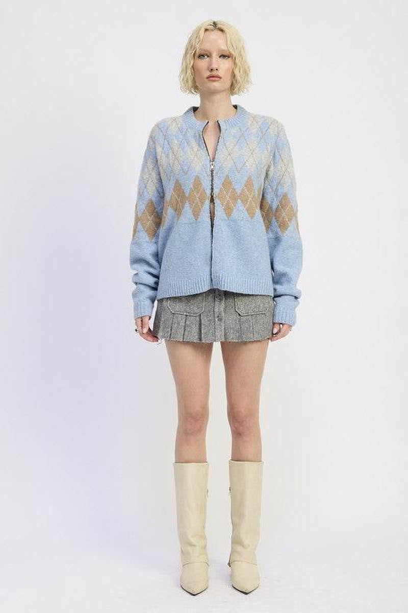 Cargo Pleated Mini Skirt