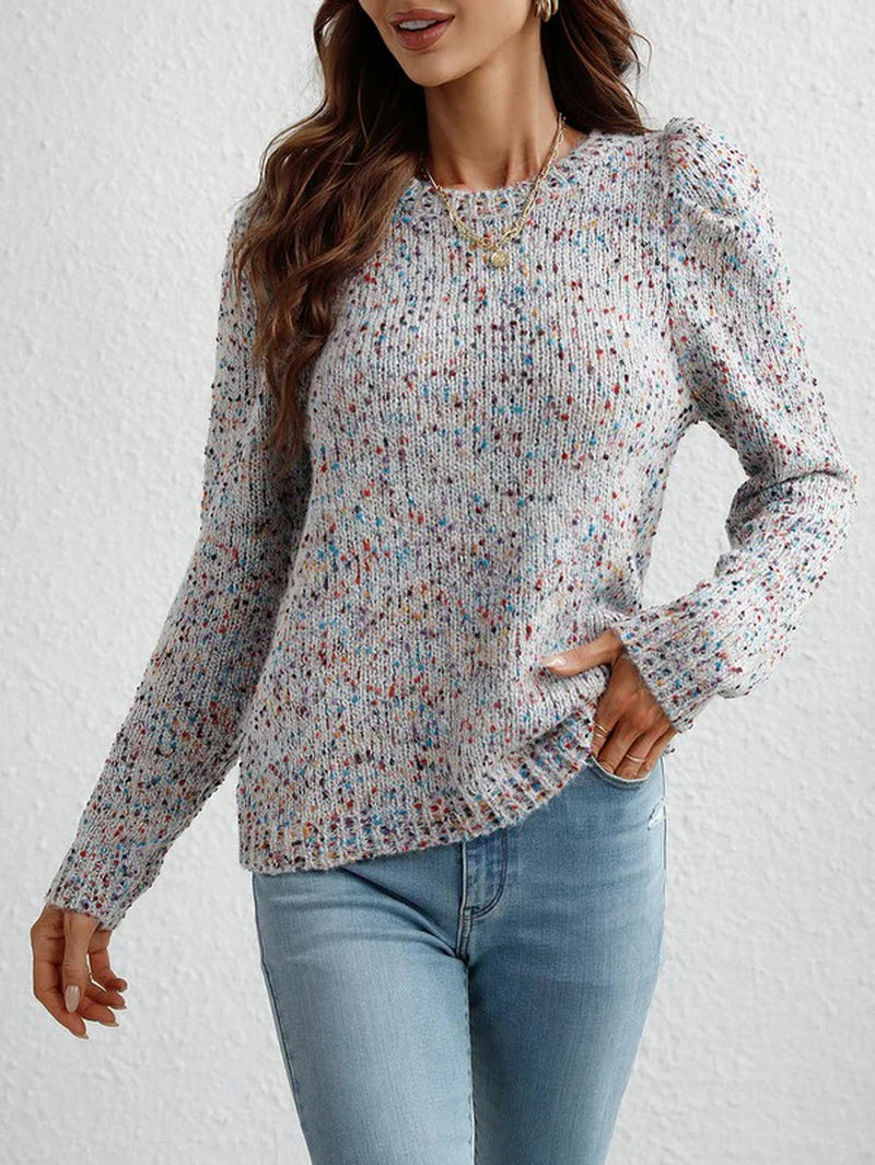 Women'S Long Sleeve round Neck Sweater