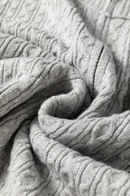 Sofia Ribbed Trim Loose Sweater