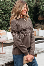 Western Geometric Sweater