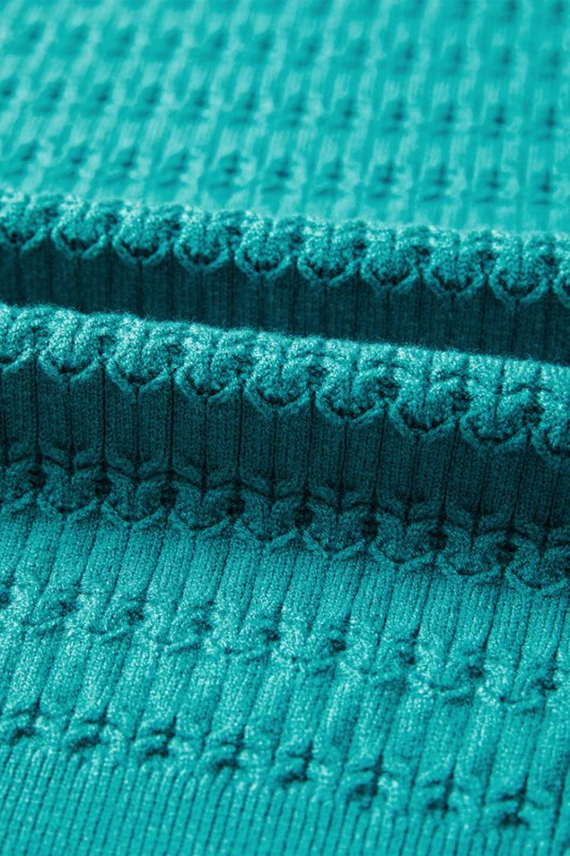 Solid Ribbed Crewneck Sweater