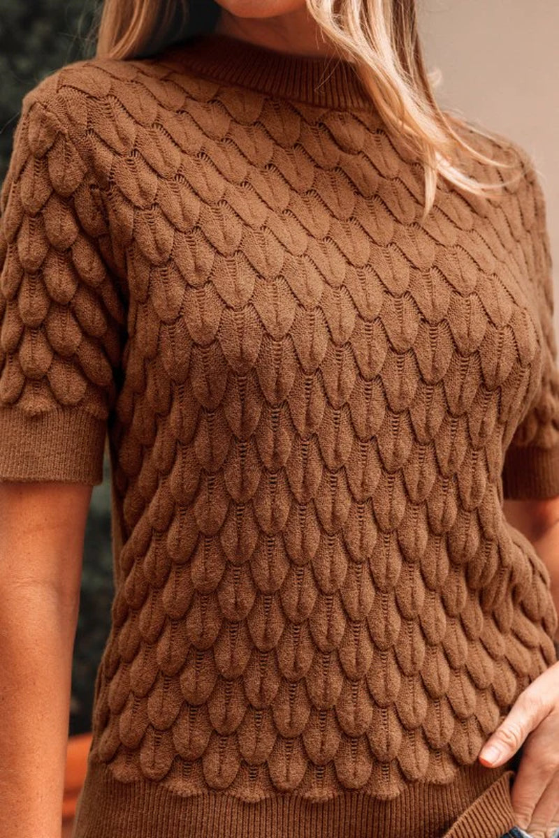 Fish Scale Knit Sweater