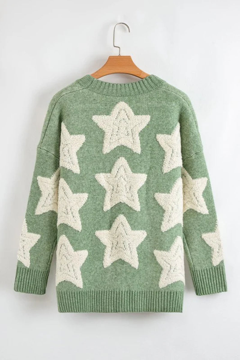 Star Sherpa Cardigan