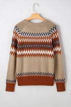 Aztec Colorblock Sweater