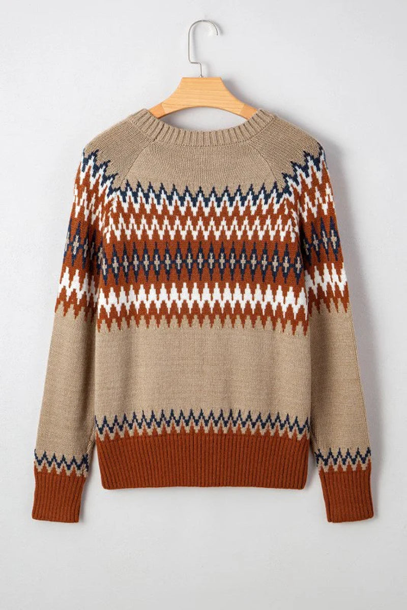 Aztec Colorblock Sweater