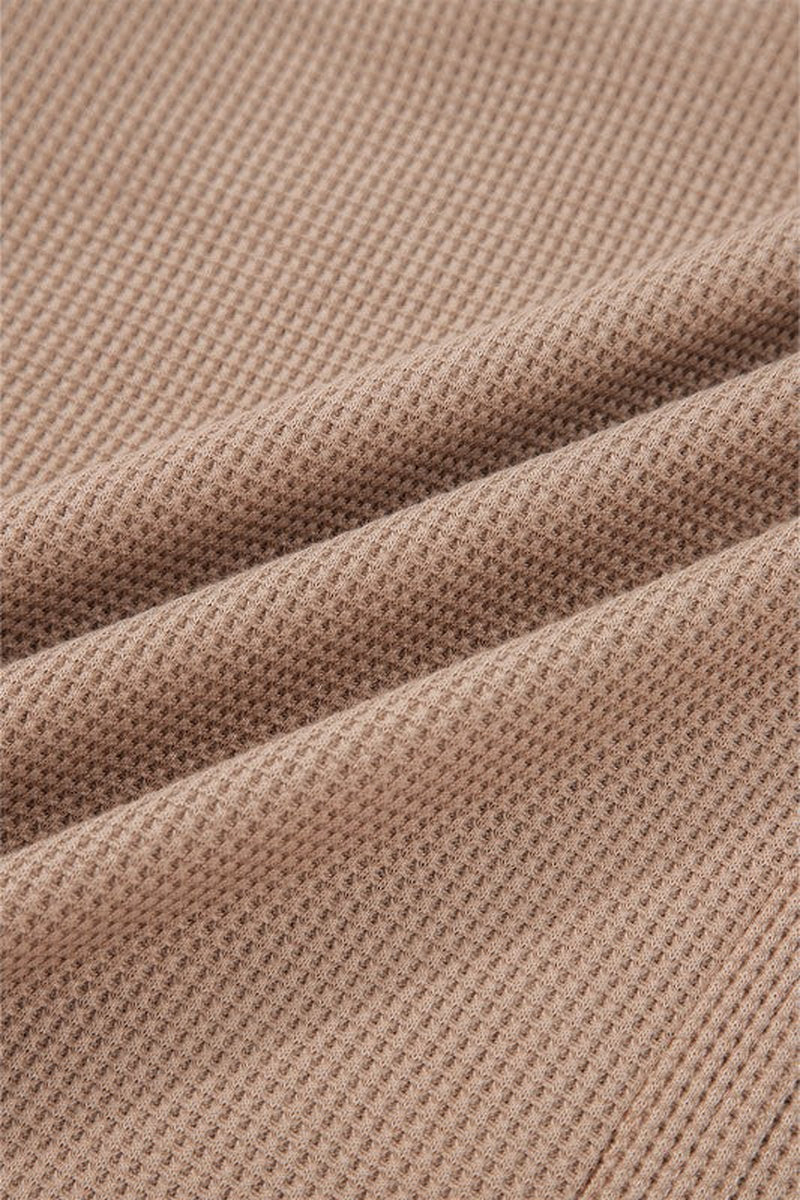 Waffle Stripe Henley Top