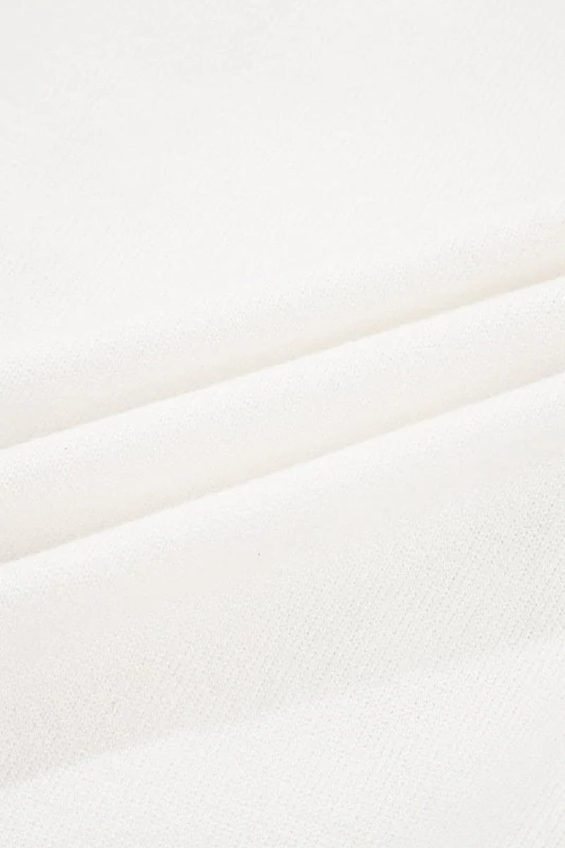 Floral Embroidered Scallop Hem Sweater