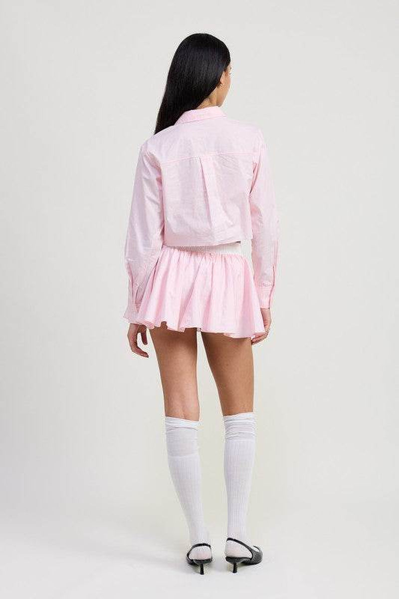 MINI CONTRAST WAISTBAND SKIRT