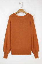 Ribbed Drop-Shoulder Sweater