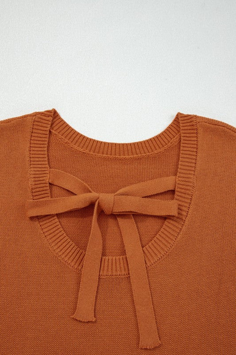 Ribbed Drop-Shoulder Sweater