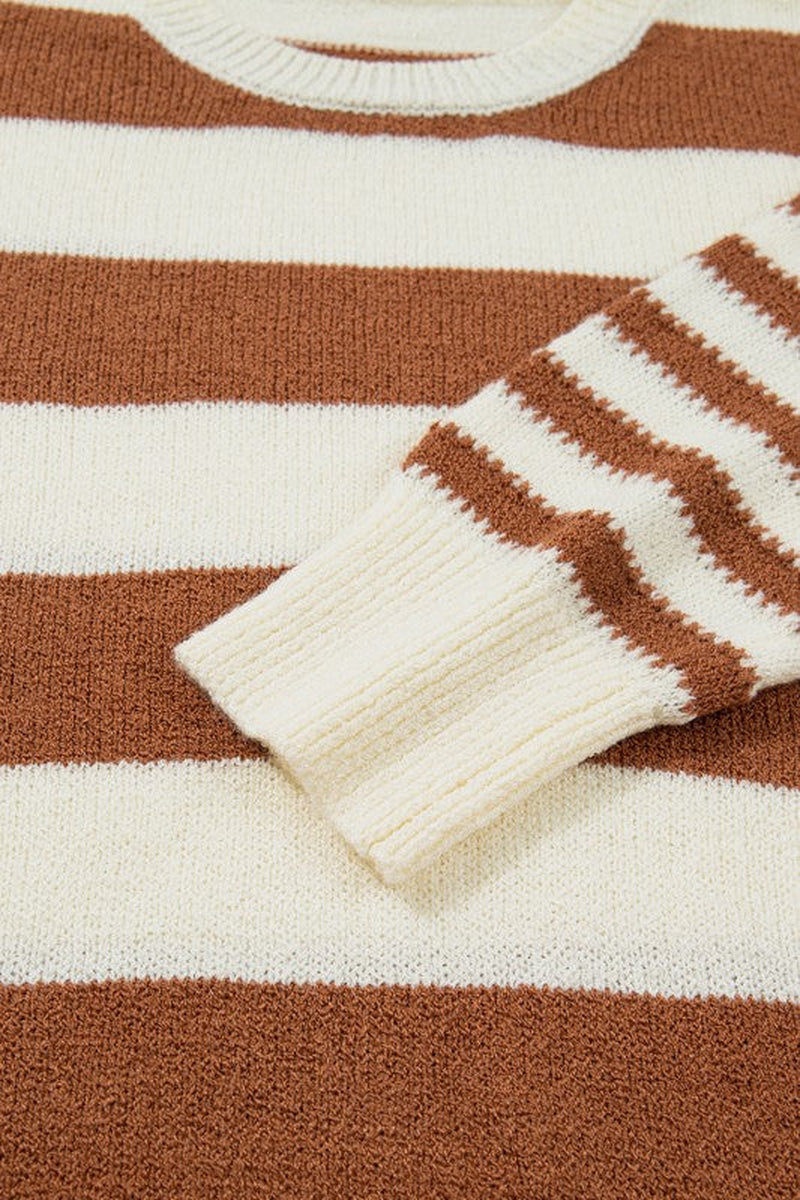 Stripe Patchwork Sweater