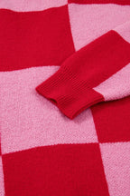 Plaid Button-Front Cardigan