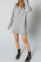 Sofia Ribbed Trim Loose Sweater