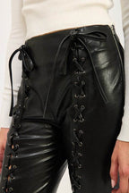 Échelon Leather Trousers