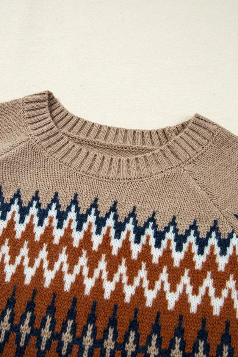 Aztec Colorblock Sweater