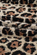 Leopard Open-Front Cardigan