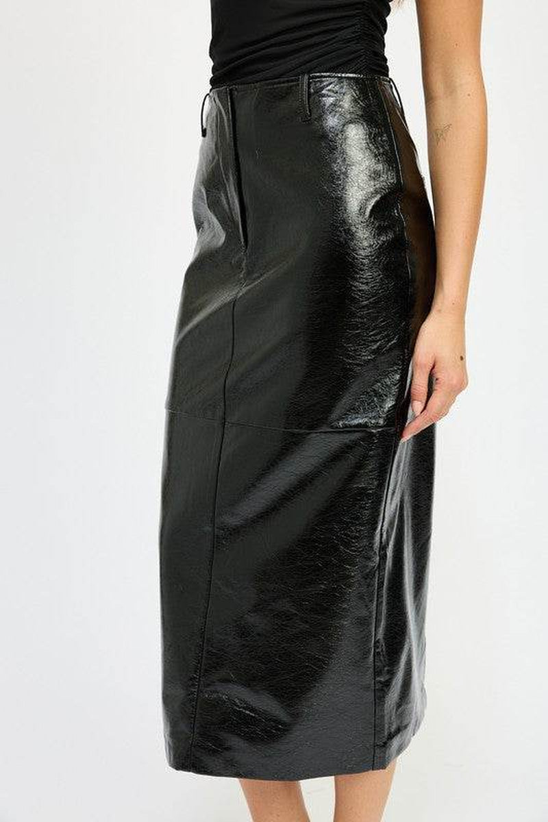 FITTED PENCIL SKIRT with SLIT