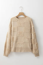 Emily Checkered Sherpa Sweater